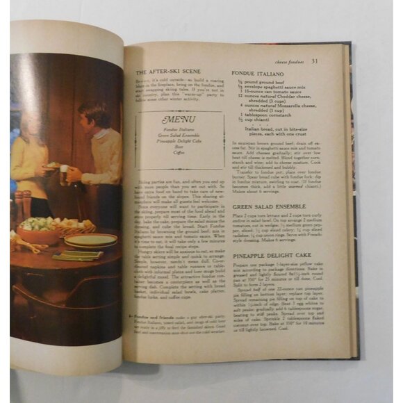 Better Homes and Gardens Fondue and Tabletop Cooking 1971 Vintage HB Cookbook - Picture 7 of 8